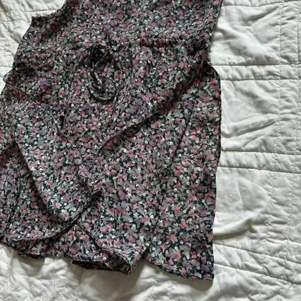 Vintage sheer floral camisole babydoll top Joule women’s large cottagecore fall - Picture 3 of 8
